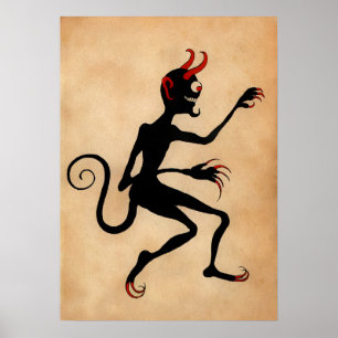 Poster Art vintage Krampus