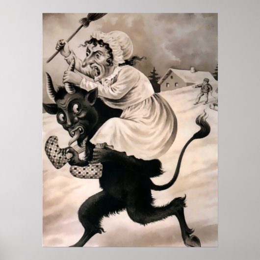 Poster Art vintage Krampus (Devant)