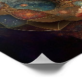 Poster Art Visionnaire Mandala Vivant (Coin)