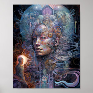 Poster Art Visionnaire Surreal Man