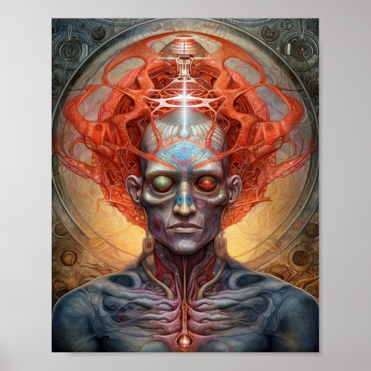 Poster Art Visionnaire Surreal Man (Devant)