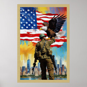 Poster Art Watchman Soldaat