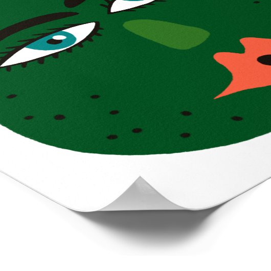 Poster Art Whimsical Avocado (Coin)