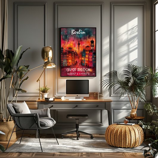 Poster Arte Contemporáneo Berlín: Ciudad de la Libertad