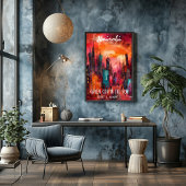 Poster Arte Contemporáneo Nairobi: Ciudad Verde al Sol