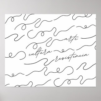Poster Arte, Cultura, Resistencia