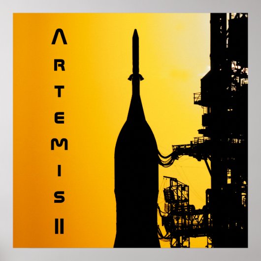 Poster Artemis II vers l'aire de lancement (Devant)
