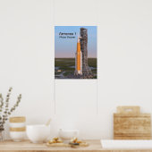 Poster Artemis Une Lune Rocket sur Pad (Cuisine)