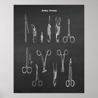 Poster Artère Forceps Instruments chirurgicaux