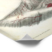 Poster Artères de la tête et du cou Anatomie Imprimer (Coin)