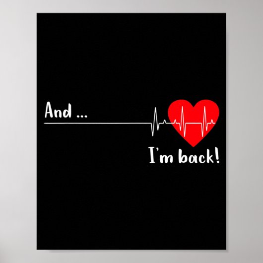 Poster Artery Open, Heart Diseases Surgery Heartbeat  (Devant)