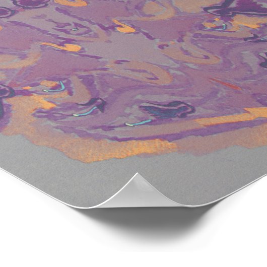 poster "Arthros" Abstracte Waterverf (Hoek)