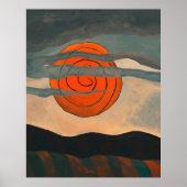 Poster Arthur Dove, Red Sun, (Devant)