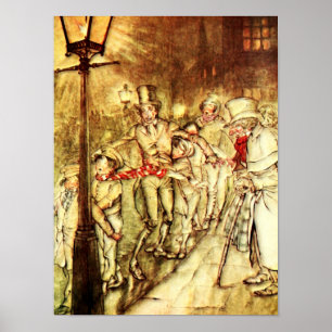 Poster Arthur Rackham - A Christmas Carol - Street