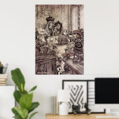 Poster Arthur Rackham Alice Au Pays Des Merveilles (Bureau à domicile)