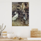 Poster Arthur Rackham Alice Au Pays Des Merveilles (Cuisine)
