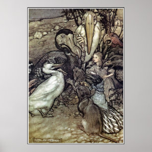 Poster Arthur Rackham Alice Au Pays Des Merveilles