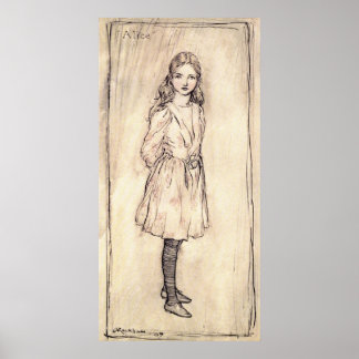 Poster Arthur Rackham Alice Au Pays Des Merveilles