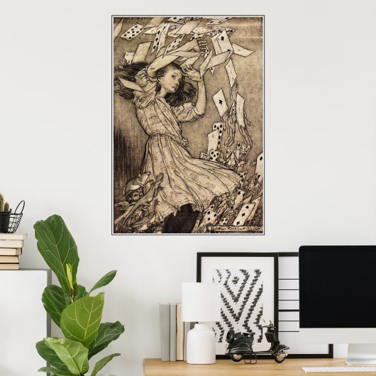 Poster Arthur Rackham Alice Au Pays Des Merveilles (Bureau à domicile)