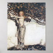 Poster Arthur Rackham Freya (Devant)