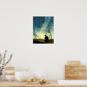 Poster Arthur Rackham Illustration NIght Silhouette (Cuisine)