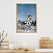 Poster Arthur Rackham - Peter Pan Kensington Gardens 1906 (Cuisine)