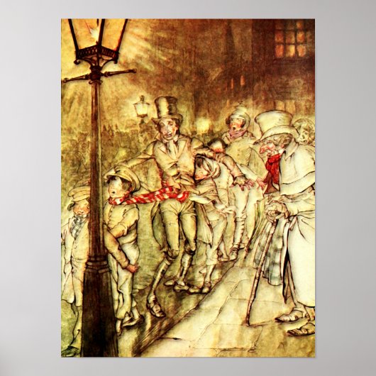 Poster Arthur Rackham - Un Carol de Noël - Rue (Devant)