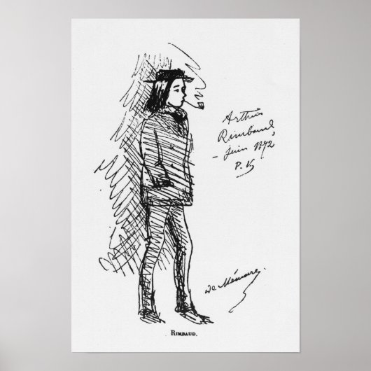 Poster Arthur Rimbaud juin 1872 (Devant)