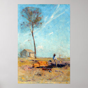 Poster Arthur Streeton La cabane du sélecteur Whelan
