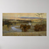 Poster Arthur Streeton - 'Still_glides_the stream, and_sh (Devant)