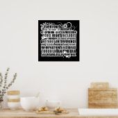 Poster Article 19 Citation (B&W) (Cuisine)