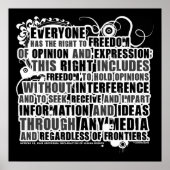 Poster Article 19 Citation (B&W) (Devant)