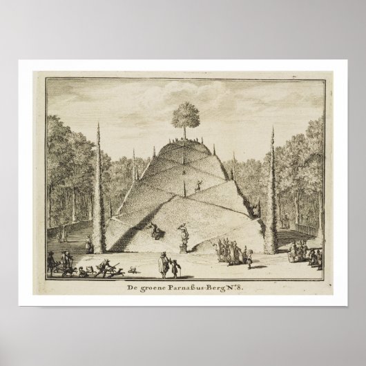 Poster Artificial Mount Parnassus, engravé par Johannes V (Devant)