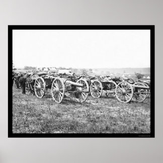 Poster Artillerie à Richmond, VA 1862