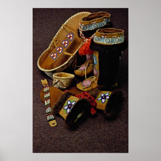 Poster Artisanat indien par les Indiens Athabaskans, Alas (Devant)