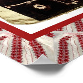 Poster Artisanat roumain, brodé sur la robe (Coin)