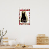 Poster Artisanat roumain, brodé sur la robe (Cuisine)