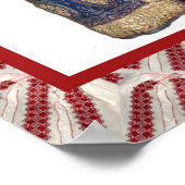 Poster artisanat roumain, cacao brodé t4 (Coin)