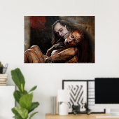 Poster 'Artist & Muse' par Andrew Gettler (Bureau à domicile)