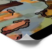 Poster Artiste assis (Coin)