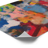 Poster Artiste autiste - Conception abstraite (Coin)