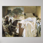 Poster Artiste dans son studio par John Singer Sargent (Devant)