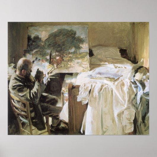 Poster Artiste dans son studio par John Singer Sargent (Devant)