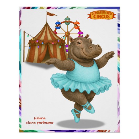 Poster artiste de cirque Helene (Devant)