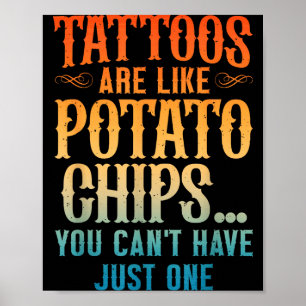 Poster Artiste de tatouage cool Art pour hommes femmes Ta