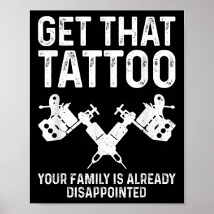 Poster Artiste De Tatouage Drôle Art Pour Hommes Femmes T