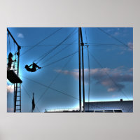 Artiste de Trapeze à New York @ Seaport
