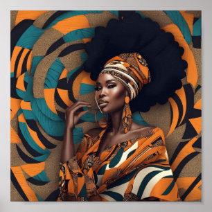 Poster Artiste femme africaine