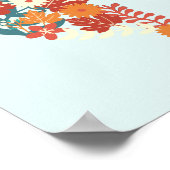 Poster Artiste Floral Fox Wild Animal Nature Thème (Coin)