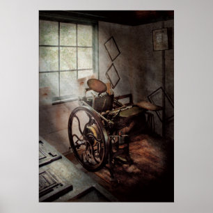 Poster Artiste graphique - L'humble presse d'impression